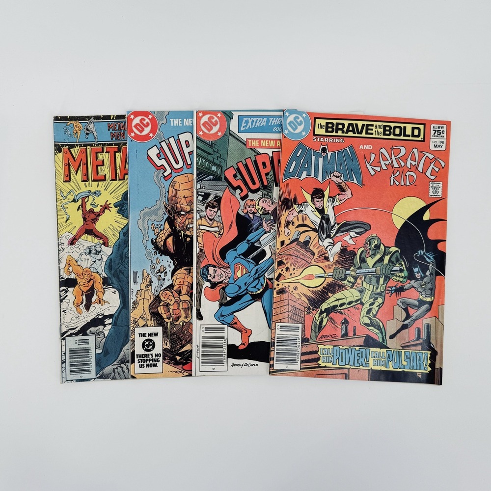 DC Metal Men #47 Superboy #37 #43 Brave & Bold #198 Newsstand CPV Comic Lot 4